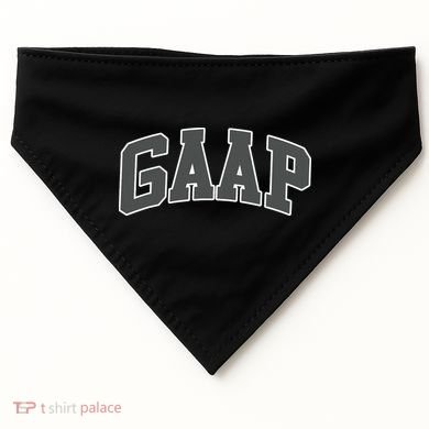 GAAP Funny Accountant T For CPA Gift USA-Made Doggie Bandana