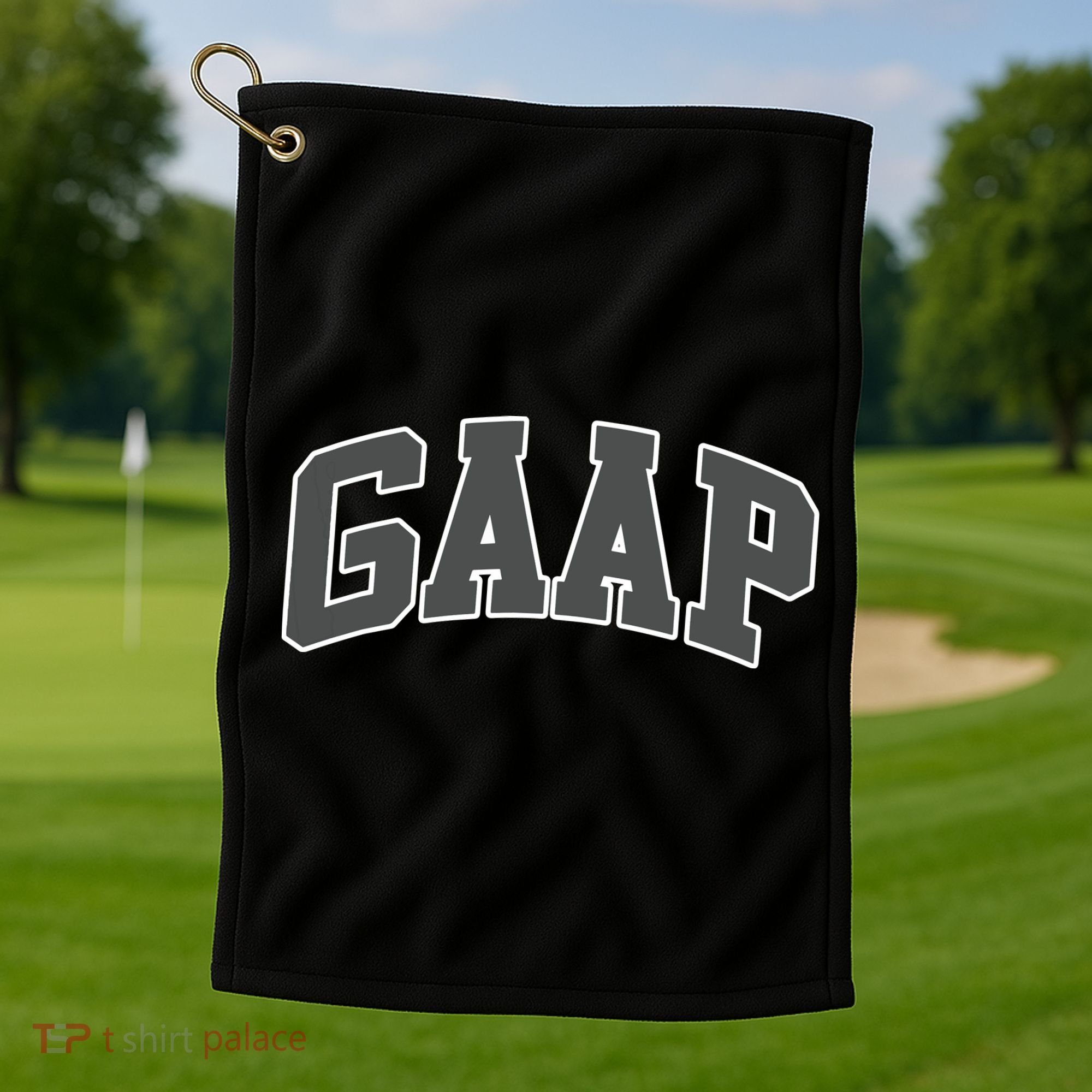 GAAP Funny Accountant T For CPA Gift Golf Towel