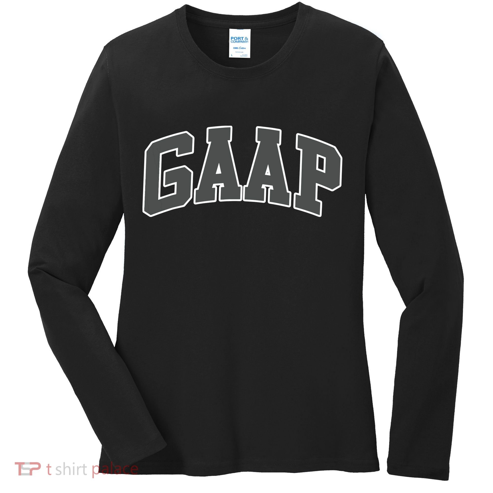 GAAP Funny Accountant T For CPA Gift Women's Long Sleeve Shirt
