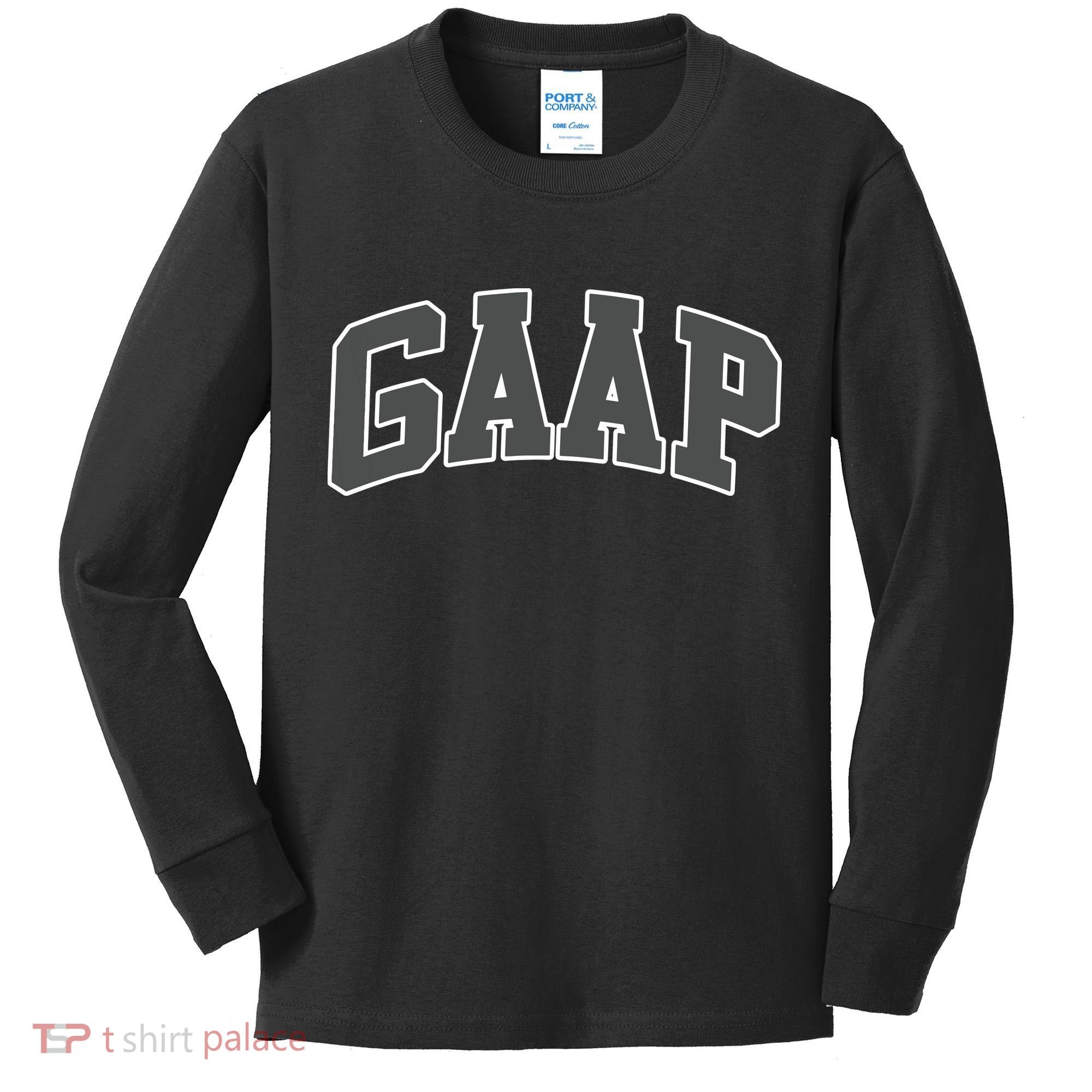 GAAP Funny Accountant T For CPA Gift Kids Long Sleeve Shirt