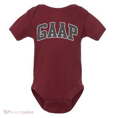 GAAP Funny Accountant T For CPA Gift Baby Bodysuit