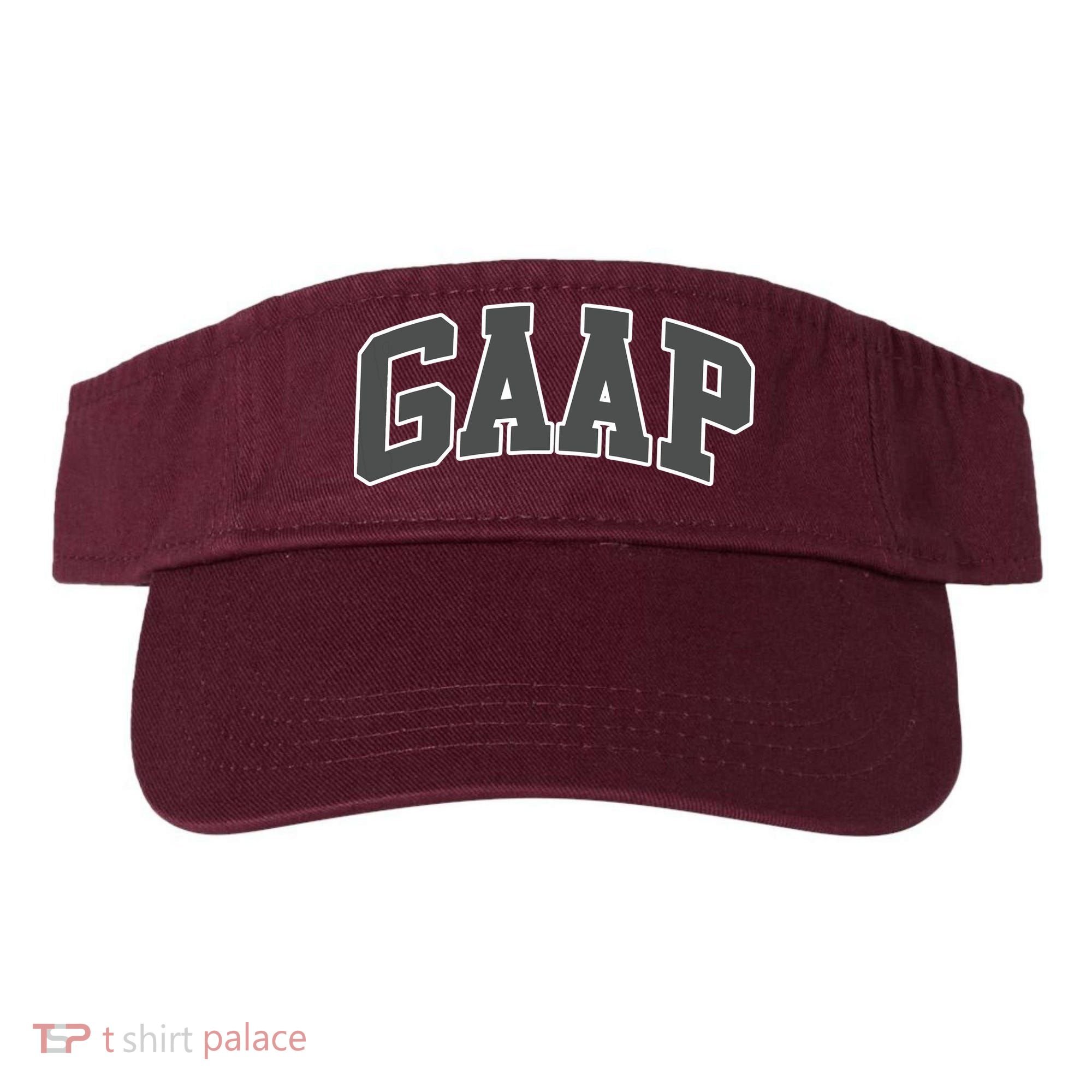 GAAP Funny Accountant T For CPA Gift Visor