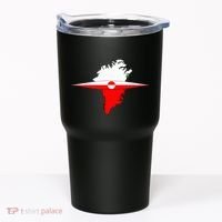 Greenland Flag And Kayak Qujaq Tumbler thumb 0