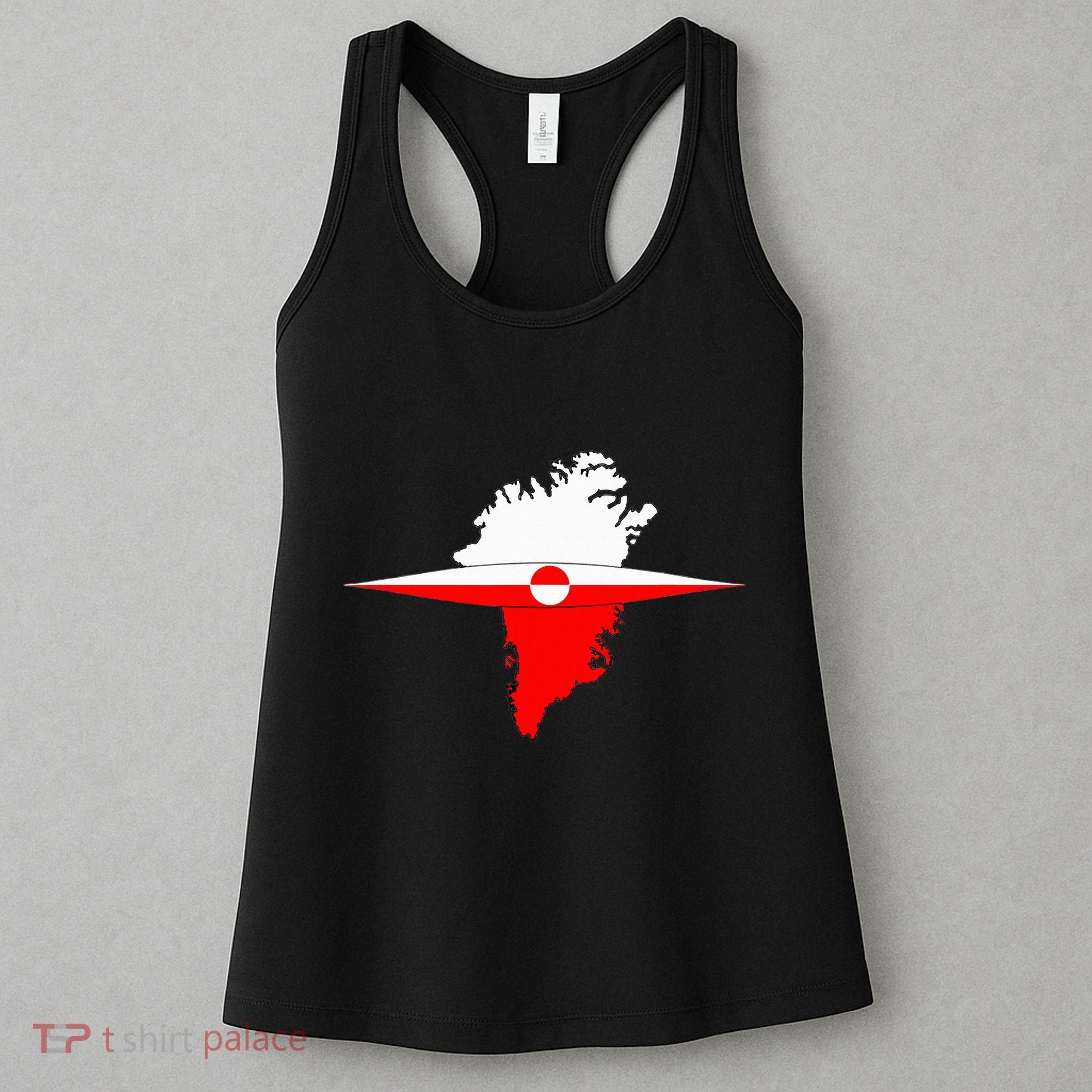 Greenland Flag And Kayak Qujaq Women's Tank Top