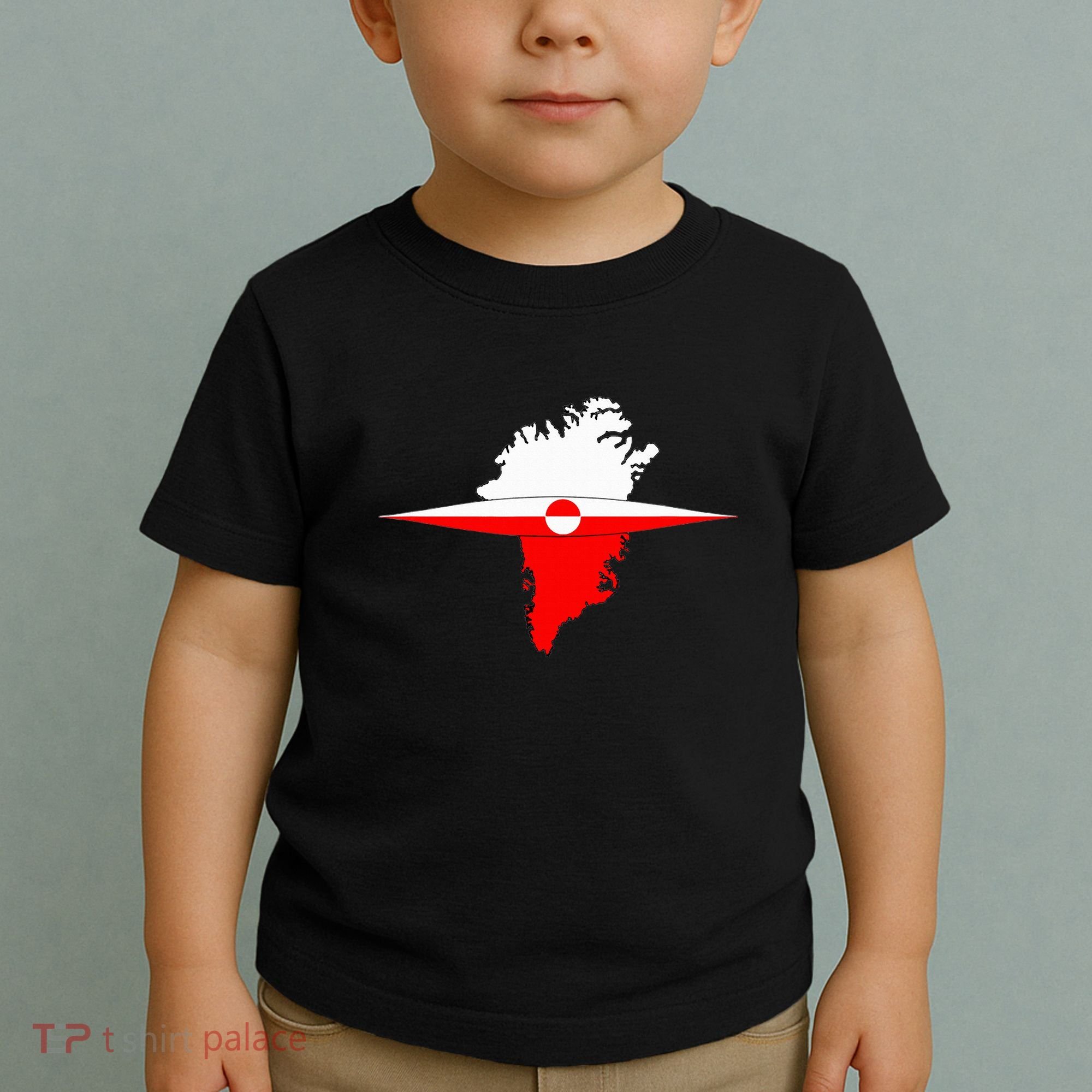 Greenland Flag And Kayak Qujaq Toddler T-Shirt