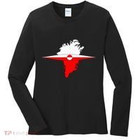 Greenland Flag And Kayak Qujaq Women's Long Sleeve Shirt thumb 0