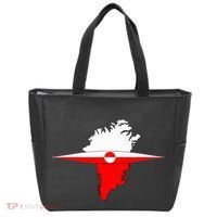 Greenland Flag And Kayak Qujaq Tote Bag thumb 0