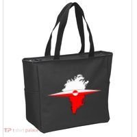 Greenland Flag And Kayak Qujaq Tote Bag thumb 2