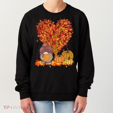 Gnome Fall Autumn Heart Cute Women's Sweatshirt