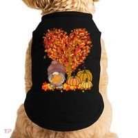 Gnome Fall Autumn Heart Cute Doggie Tank thumb 0