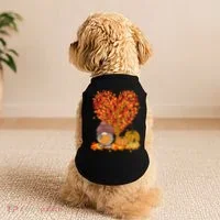 Gnome Fall Autumn Heart Cute Doggie Tank thumb 2