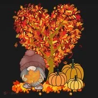 Gnome Fall Autumn Heart Cute Bucket Hat thumb 4