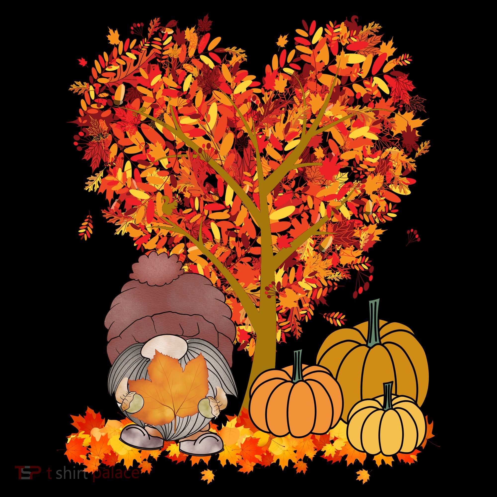 Gnome Fall Autumn Heart Cute Coffee Mug