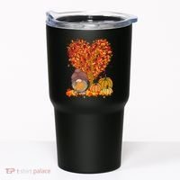 Gnome Fall Autumn Heart Cute Tumbler thumb 0