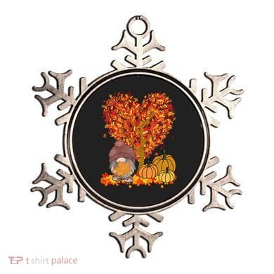 Gnome Fall Autumn Heart Cute Ornament
