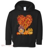 Gnome Fall Autumn Heart Cute Toddler Hoodie thumb 0