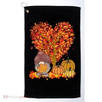 Gnome Fall Autumn Heart Cute Golf Towel