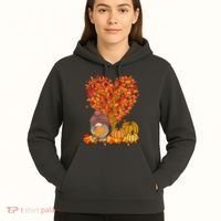 Gnome Fall Autumn Heart Cute Hoodie thumb 5