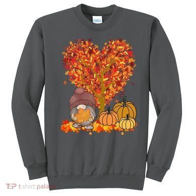 Gnome Fall Autumn Heart Cute Sweatshirt
