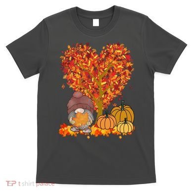 Gnome Fall Autumn Heart Cute T-Shirt