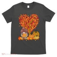 Gnome Fall Autumn Heart Cute T-Shirt thumb 0
