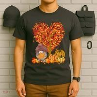 Gnome Fall Autumn Heart Cute T-Shirt thumb 6