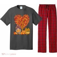 Gnome Fall Autumn Heart Cute Pajama Set thumb 0