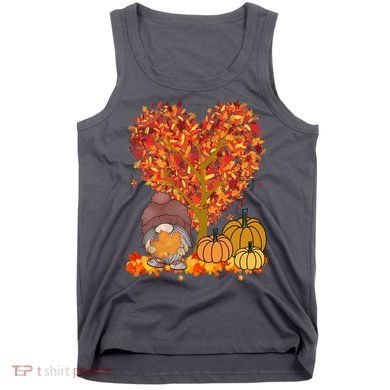 Gnome Fall Autumn Heart Cute Tank Top