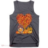 Gnome Fall Autumn Heart Cute Tank Top thumb 0