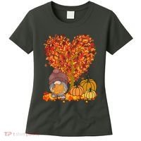Gnome Fall Autumn Heart Cute Women's T-Shirt thumb 0