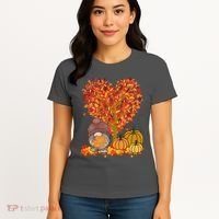Gnome Fall Autumn Heart Cute Women's T-Shirt thumb 4