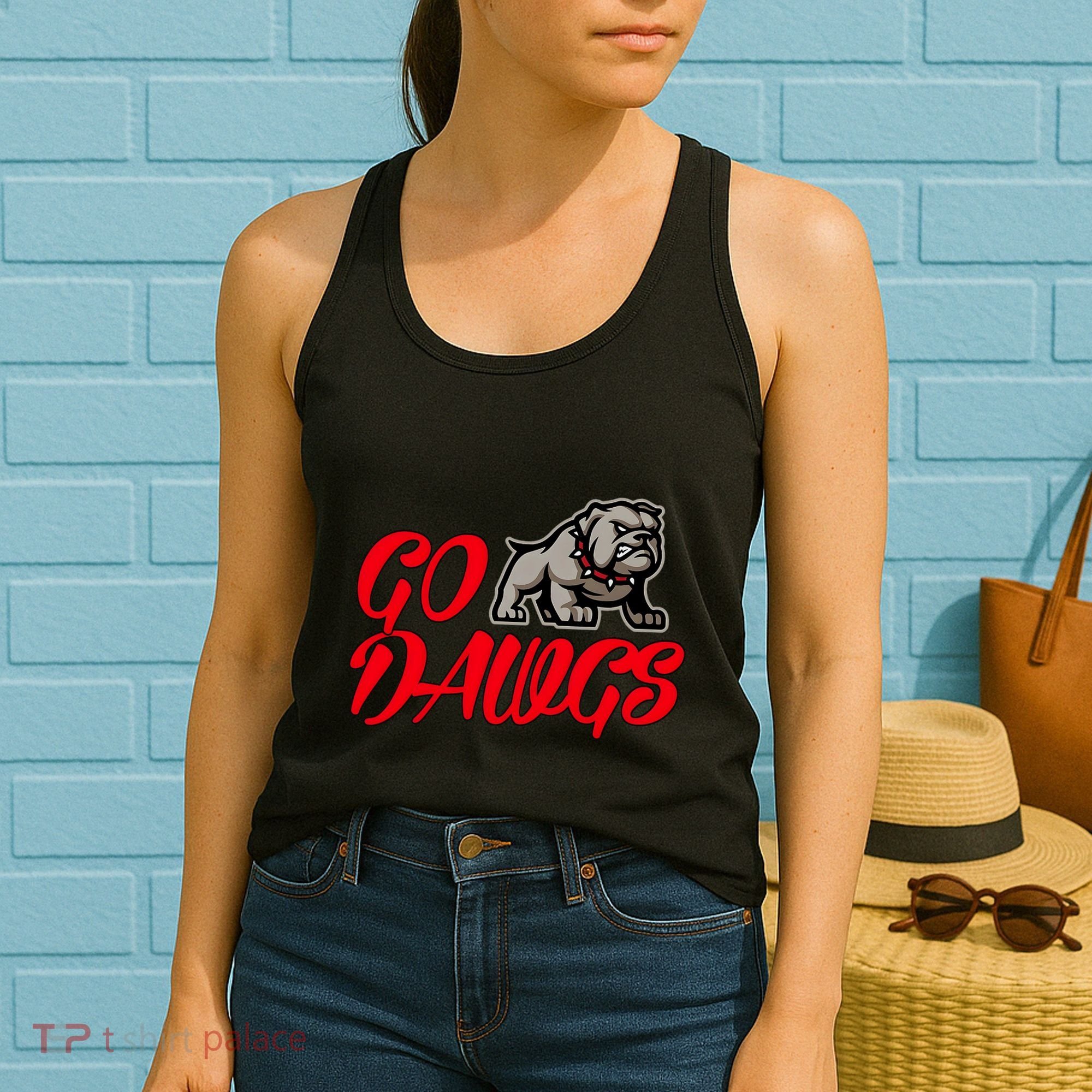 Go Funny Bulldogs Women's Tank Top