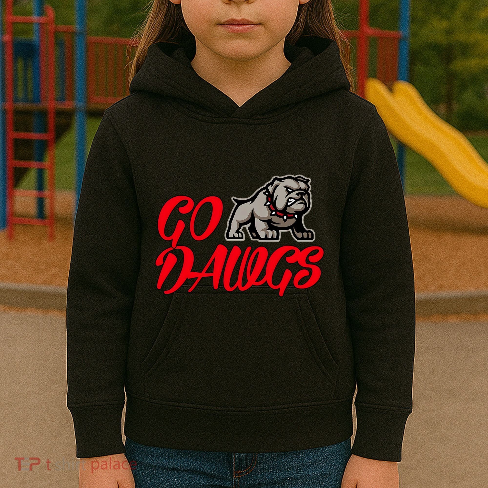 Go Funny Bulldogs Kids Hoodie