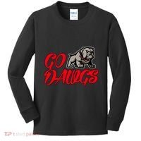 Go Funny Bulldogs Kids Long Sleeve Shirt thumb 0