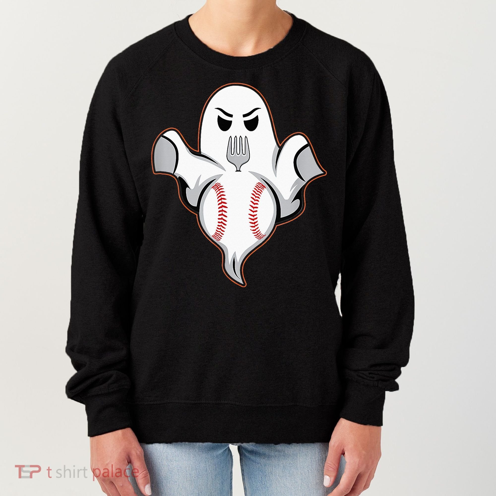 Ghost Forkball Baseball Pitch Fork Ball Strikeout Pitcher Women's Sweatshirt