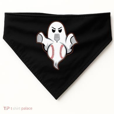 Ghost Forkball Baseball Pitch Fork Ball Strikeout Pitcher USA-Made Doggie Bandana