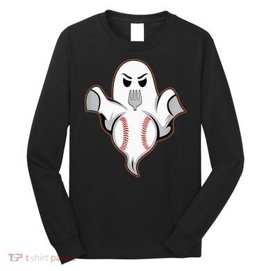 Ghost Forkball Baseball Pitch Fork Ball Strikeout Pitcher Long Sleeve Shirt