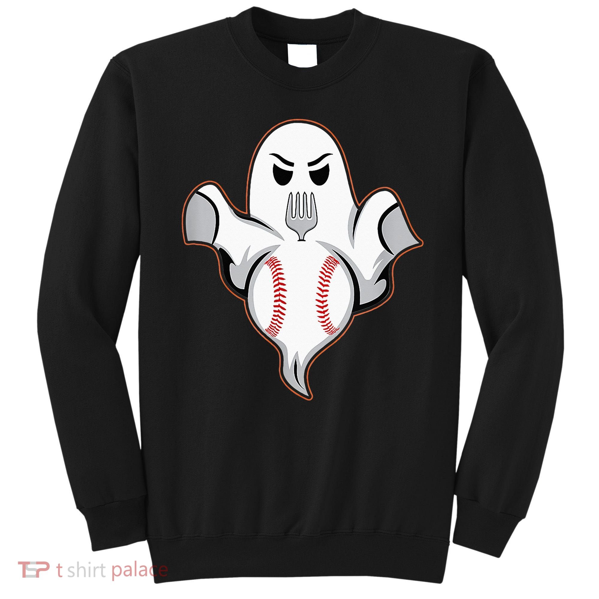 Ghost Forkball Baseball Pitch Fork Ball Strikeout Pitcher Sweatshirt