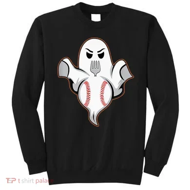 Ghost Forkball Baseball Pitch Fork Ball Strikeout Pitcher Sweatshirt
