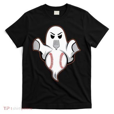 Ghost Forkball Baseball Pitch Fork Ball Strikeout Pitcher T-Shirt