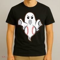 Ghost Forkball Baseball Pitch Fork Ball Strikeout Pitcher T-Shirt thumb 3