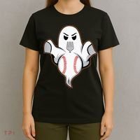 Ghost Forkball Baseball Pitch Fork Ball Strikeout Pitcher T-Shirt thumb 4