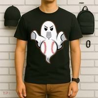 Ghost Forkball Baseball Pitch Fork Ball Strikeout Pitcher T-Shirt thumb 6