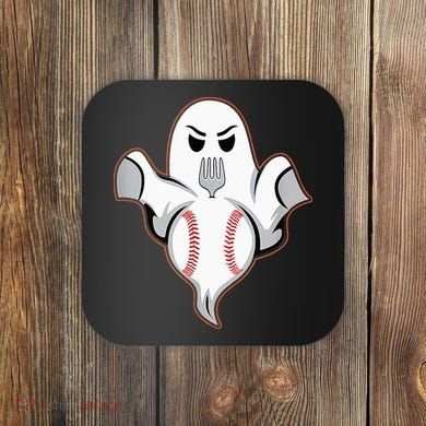 Ghost Forkball Baseball Pitch Fork Ball Strikeout Pitcher Coaster