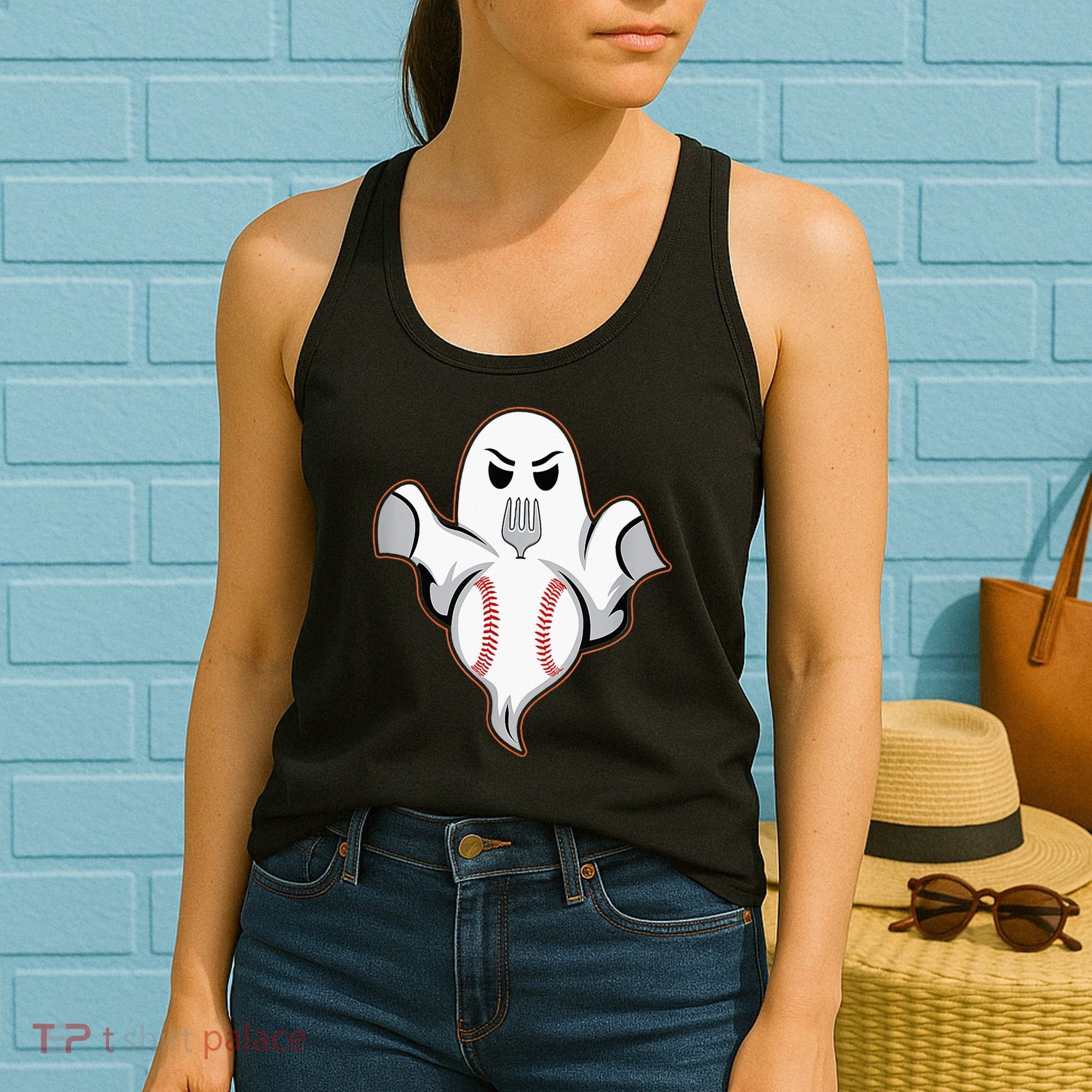 Ghost Forkball Baseball Pitch Fork Ball Strikeout Pitcher Women's Tank Top