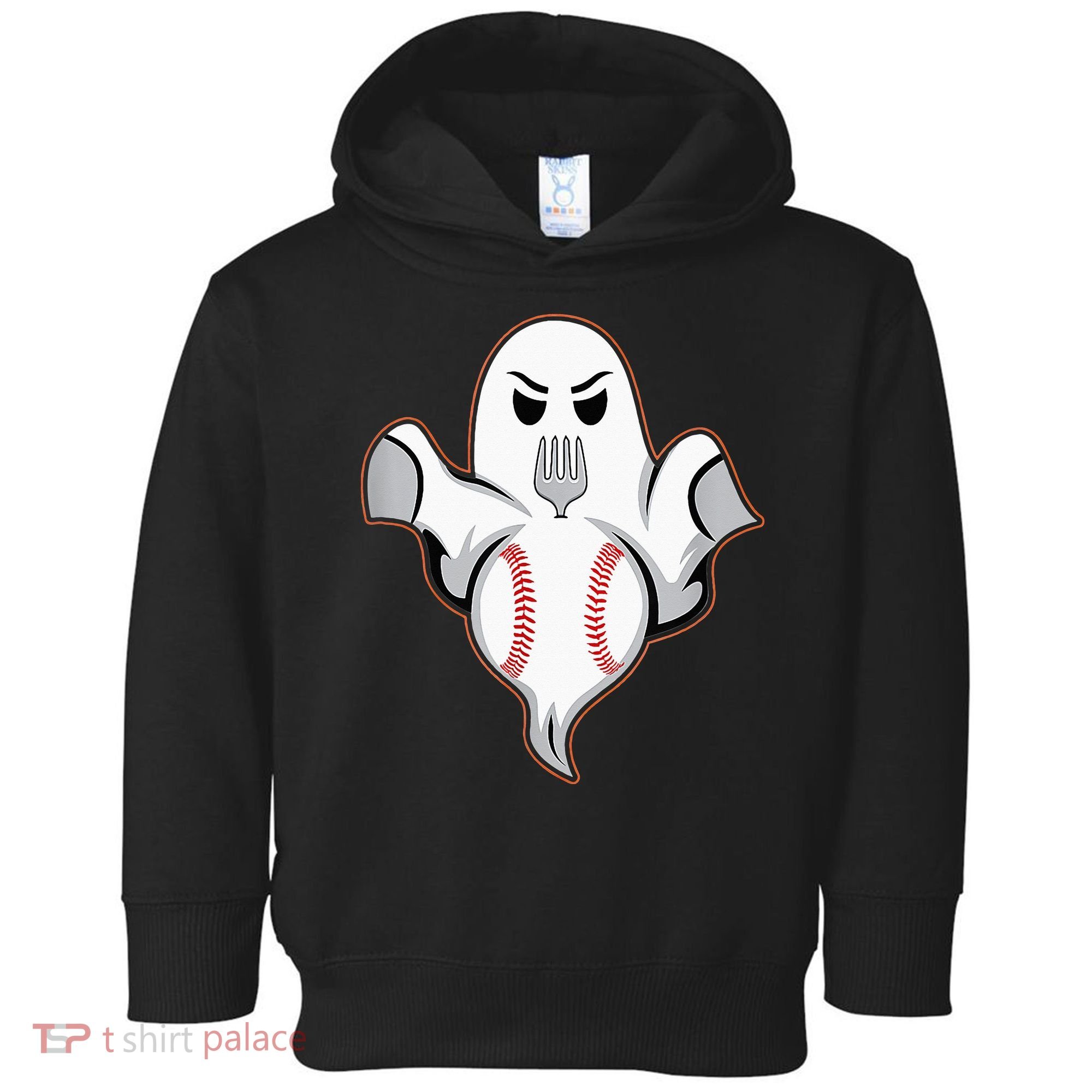 Ghost Forkball Baseball Pitch Fork Ball Strikeout Pitcher Toddler Hoodie