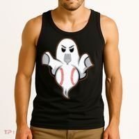 Ghost Forkball Baseball Pitch Fork Ball Strikeout Pitcher Tank Top thumb 3