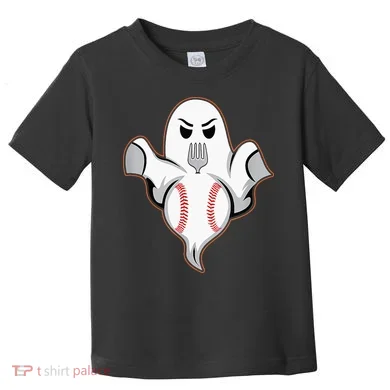 Ghost Forkball Baseball Pitch Fork Ball Strikeout Pitcher Toddler T-Shirt