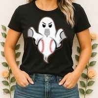 Ghost Forkball Baseball Pitch Fork Ball Strikeout Pitcher Women's T-Shirt thumb 2
