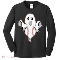 Ghost Forkball Baseball Pitch Fork Ball Strikeout Pitcher Kids Long Sleeve Shirt thumb 0